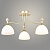 Люстра N6396/3 GD+WOOD золото 3x60W E27 d610 h290, QH24