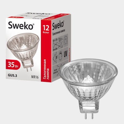 Галогенная лампа Sweko SHL-MR16-50-12-GU5.3