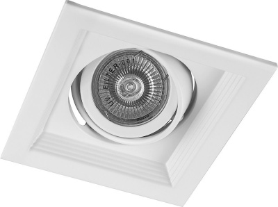 Светильник карданный FERON DLT201 1x50W белый MR16 G5.3