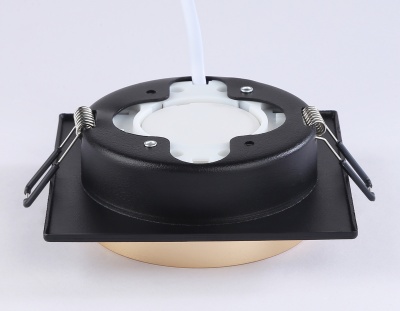 Светильник встраиваемый AMBRELLA TN5232 BK/GD черный/золото GX53 max 12W 110*110*35
