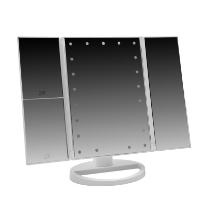 Зеркало CAMELION M145-SL C01 бел. с LED подсветкой, 1x, дневн.свет, 5Вт,4*LR6(1/12)