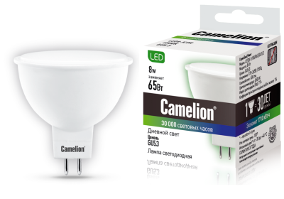 Лампа CAMELION LED8-S108/865/GU5.3 220V 8W
