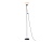 Светильник напольный с выключателем на проводе TR97615 SL серебро E27 max 40W D245*1760