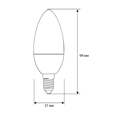Лампа CAMELION LED7-С35/830/E14 220V 7W (1/10/100)