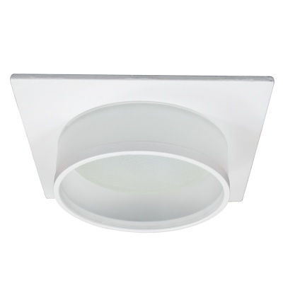 Светильник FERON DL501 15W 230V GX53, белый, квадрат, без лампы 