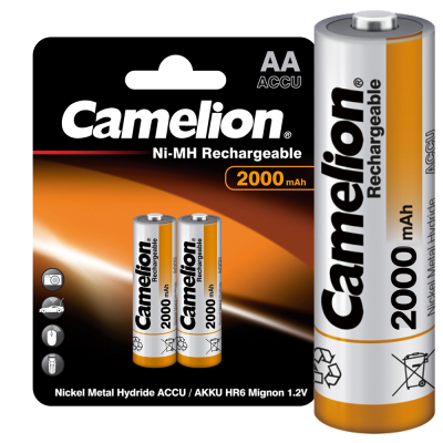 Аккум-р CAMELION AA-2000mAh Ni-Mh BL-2, 1.2B (24/384)