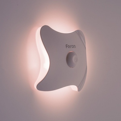Светильник-ночник на магните FERON FN2020 8LED, 3*ААА battery 93*93*38мм
