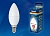 Лампа светодиодная UNIEL LED-C37-6W/WW+NW/E14/FR PLB01WH Форма "свеча", матовая. Серия Bicolor
