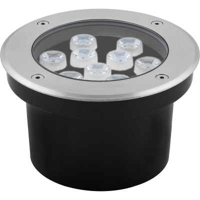 Светильник светодиодный тротуарный ЛЮКС SP4113 9LED 9W Холодный белый IP67,160*H90mm,вн.диаметр:82mm