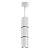 Светильник на подвесе FERON ML1868 MR16 35W, 230V, белый, хром,  D55*H180 