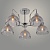 Люстра XA1578B/5 CR хром 5х60W E27 d590 h265, HN23