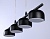 Светильник подвесной Ambrella TN71039/4 BK черный GX53/4 max 12W 600*80*1100 подвесной