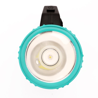 Фонарь CAMELION LED51527 аккум. черн/зел 1LED+COB 4 реж. Type C,3 x LR6 2Вт пластик кор.