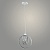 Подвес E2304/1HQ WT белый/хрусталь 1х40W Е27 d240 h800, QH23