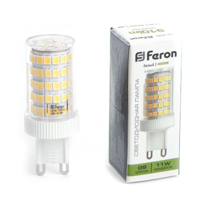 Лампа светодиодная FERON LB-435 (11W) 230V G9 4000K JCD