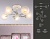 Люстра потолочная Ambrella TR3062/5 WH/SL/FR белый/серебро/белый матовый E27/5 max 40W D615*245