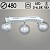 Люстра S2280/3 WT белый 3х5W G9+1х16W LED 3000-6500K ПДУ диммер d480 h210, QH23
