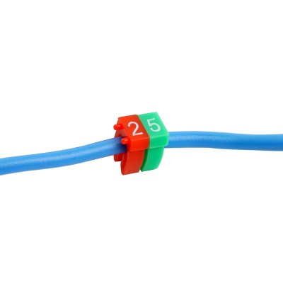 Маркер кабельный наборный "0-9" 1,5 мм2 CBMR-MKN15 (150шт/упак - 10 отрез. по 15 шт.)