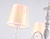 Подвесная люстра с абажуром и хрусталем Ambrella TR4601/3 WH белый E27/3 max 40W D620*865