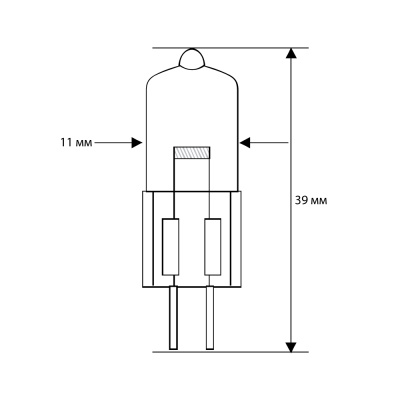 Лампа CAMELION JD 35W 220V G6.35 (10/100)