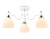 Светильник потолочный Ambrella TR303302/3 WH/CH/FR белый/хром/белый матовый E27*3 max60W D600*270