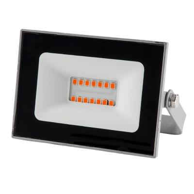 Прожектор светодиодный VOLPE ULF-Q516 10W/RED IP65 220-240В GREY Красный свет. Корпус серый