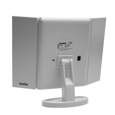 Зеркало CAMELION M145-SL C01 бел. с LED подсветкой, 1x, дневн.свет, 5Вт,4*LR6(1/12)