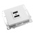 Розетка (механизм) 2-местная USB, серия Катрин, GLS10-7115-01, белый