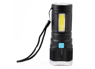 Фонарь ULTRAFLASH LED51525 аккум. 4В, черный, 4LED+COB, 3 Вт, 4 реж, Micro-USB, бокс