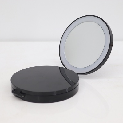 Зеркало CAMELION M216-DL черный, тройное с LED подсветкой, 1х/5х/7х, 4хCR2032