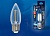 Лампа светодиодная UNIEL LED-C35-11W/4000K/E27/CL PLS02WH "свеча", прозрачная. Серия Sky