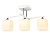 Светильник подвесной Ambrella TR303113/3 WH/CH/FR белый/хром/белый мат. E27/3 max 40W 490*260*290