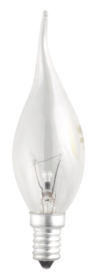 Лампа JAZZWAY "свеча на ветру" CT35 40W E14 CL (10/100)