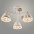 Люстра XA1527B/3 WH+WOOD белый/дерево 3х60W E27 d480 h250, HN24