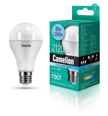Лампа CAMELION LED25-A65/845/E27 220V 25W ()