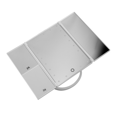 Зеркало CAMELION M145-SL C01 бел. с LED подсветкой, 1x, дневн.свет, 5Вт,4*LR6(1/12)