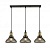Подвес 74857/3HT BK+AB черный/бронза 3х40W E27 d640 h800, 24