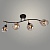 Люстра XA1588B/4 BK+FGD+WOOD черный/золото/дерево 4х60W E27 d830 h280, HN24