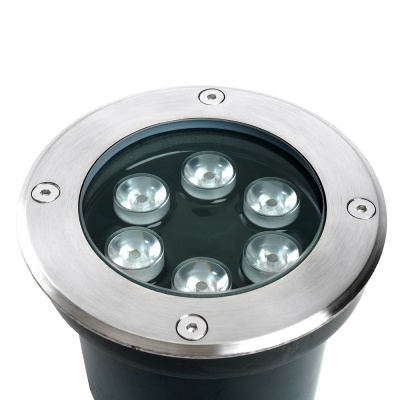 Светильник тротуарный 6W, AC12-24V, 3000К, D120*H90mm, внутренний диаметр: 90mm, IP67, SP2802