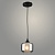 Подвес N4830/1HQ BK+AM черный 1х40W E27 d150 h800, QH22