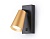 Светильник накладной AMBRELLA TA13142 BK/GD черный/золото GU10 max 12W 140*60*90 настенный с выключ.