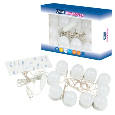 Подсветка UNIEL ULM-F50-8W/SW/10/DIM IP20 WHITE  с диммером.Серия Backstage.(3000К)(4000К)(6500К)