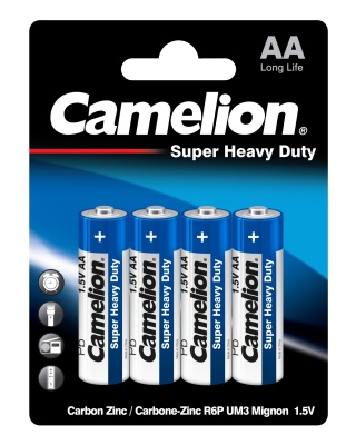 Батарейка CAMELION R6 Blue BL-4 (BP-4 B), 1.5В (48/960)