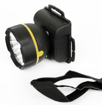 Фонарь ULTRAFLASH 909LED5 налобный, черный 5LED 1режим, 3xR6, пластик (1/100)
