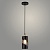 Подвес XA3226/1HQ BK+FGD черный/золото 1х60W Е27 d100 h1000, HN23