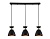 Светильник подвесной AMBRELLA TR8469/3 BK/FGD черный/золото E27/3 max 60W 550*135*1000