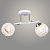 Люстра N6431/2 WT+CR белый/хром 2x60W E27 d440 h235 crst, QH24