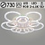 Люстра LI09820C/5+5A PR WT белый 220W+10W LED RGB 3000-6500K d730 ПДУ(ИК) диммер, HN23
