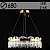 Люстра E2597/74W COP медь/хрусталь 74W LED 3000-6000K d600 h600, QH24