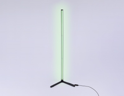 Светильник светодиодный напольный с пультом FL8022 BK черный LED 15W RGB D32*1250 (ПДУ РАДИО 2.4G)